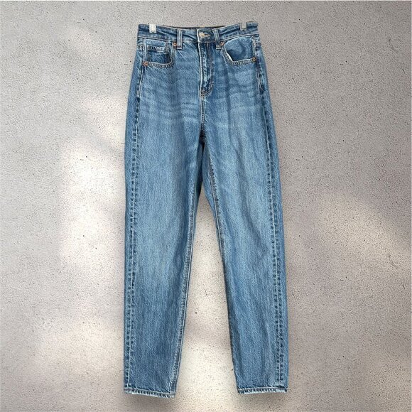 American Eagle Outfitters Denim - American Eagle Jean Women's size 00 Regular Mom Straight Stretch High Rise Y2K